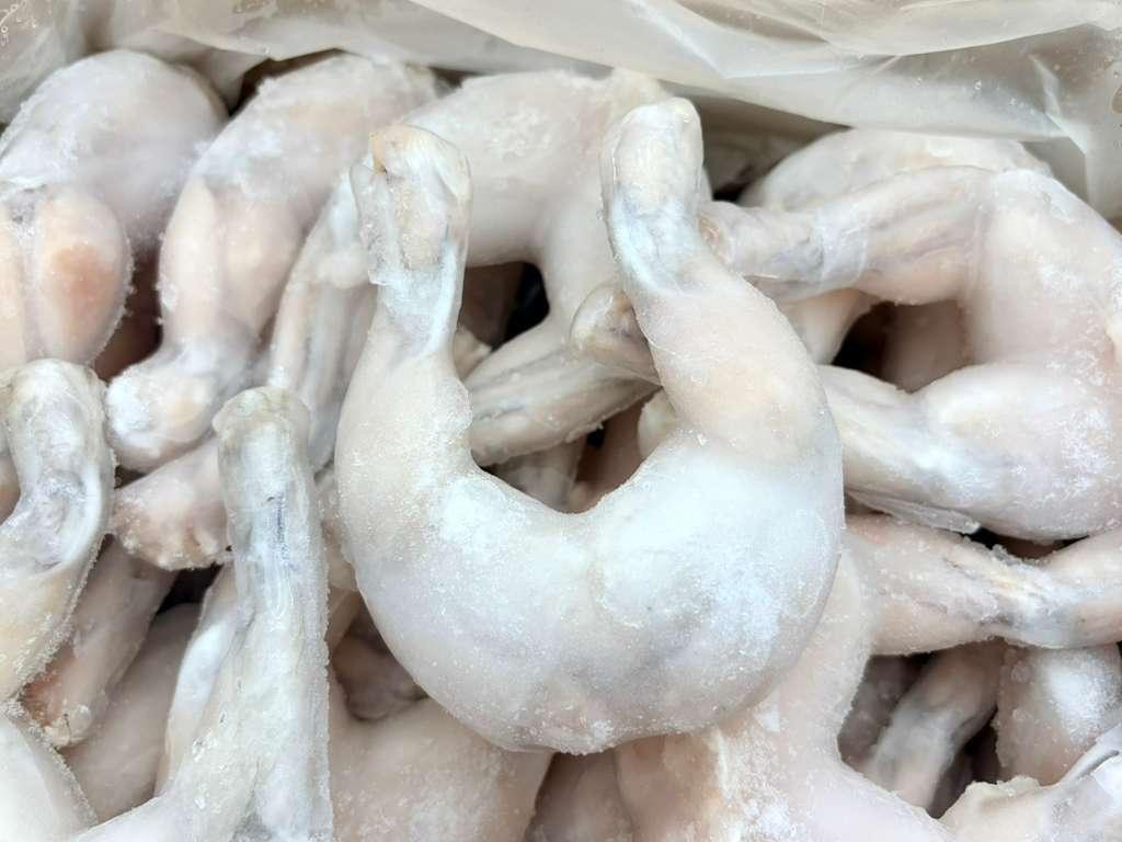 frozen frog legs, frog meat, frog legs 4/6, chinese frog legs, đùi ếch đông lạnh
