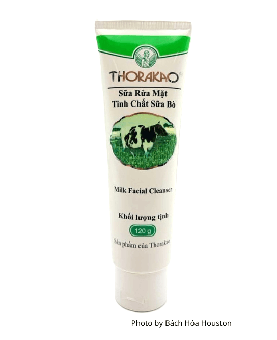 milk facial cleanser, sua rua mat sua bo, thorakao milk cleanser, gentle face wash, vietnamese skincare