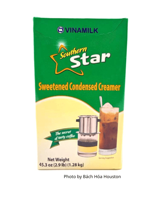 Vietnamese Condensed Milk, Sweetened Creamer, Sua Dac Southern Star, Milk for Coffee