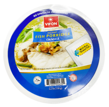 Vifon Fish Porridge Bowl – Cháo Cá Ăn Liền Tô – Chao Ca To Vifon – Vietnamese Instant Porridge Bowl