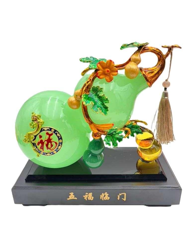 Tượng Hồ Lô Phong Thủy – Jade Gourd of Fortune – hu lu phong thuy – lucky gourd decoration – feng shui home decor