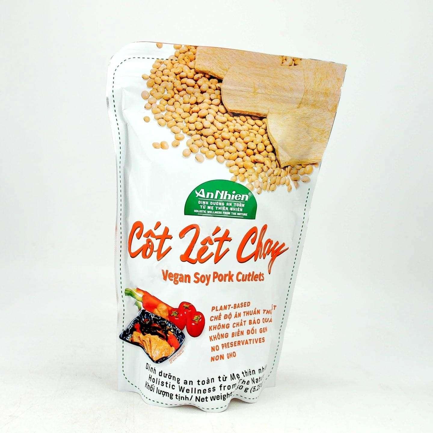 vegan pork cutlets, soy pork, plant-based pork, pork-style vegan, cốt lết chay